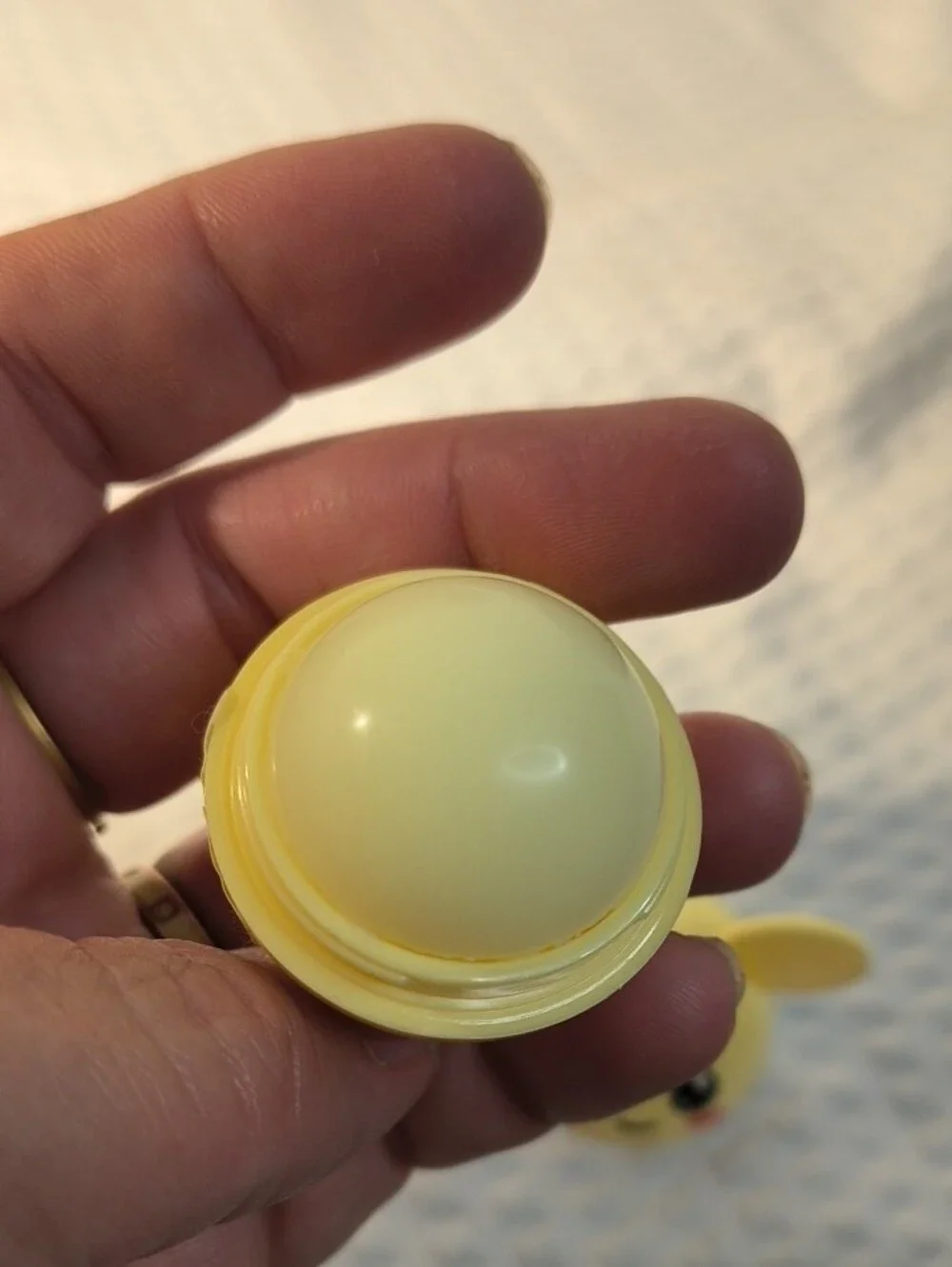 Yellow Mouse Face Lip Balm Sphere
